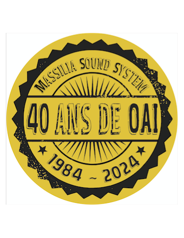Feutrine Jaune et Noire - Massilia Sound System les 40ans