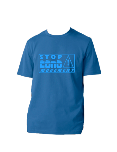 T-shirt des 40 ans : Stop the cònò bleu