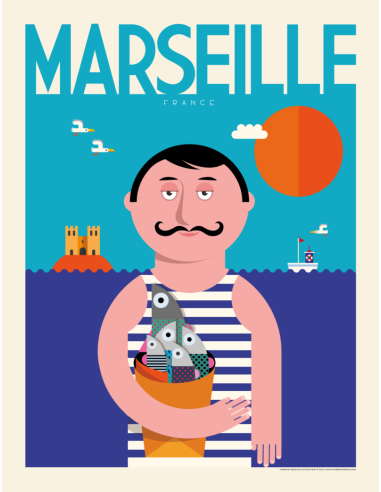 Affiche Piotr : Marcel de Marseille